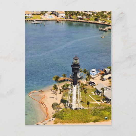 Hillsboro Lighthouse Aerial Postkarte (Vorderseite)