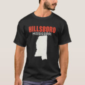 Hillsboro Mississippi USA Staat America Travel Mis T-Shirt (Vorderseite)