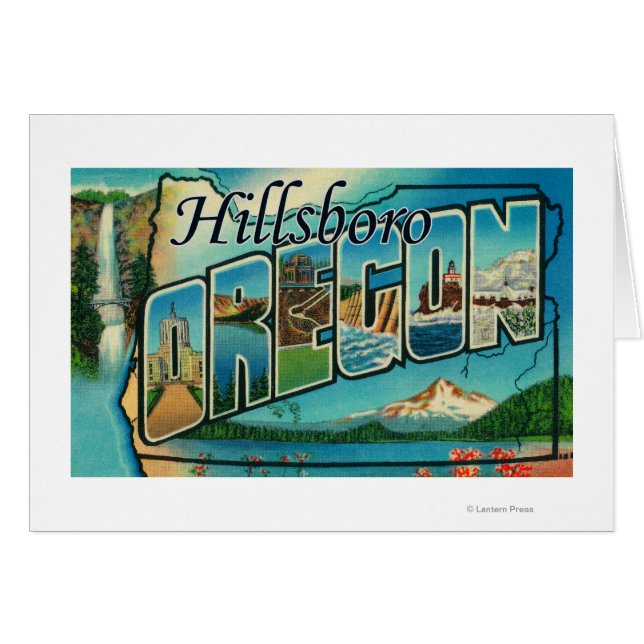Hillsboro, Oregon - Große Buchstabenszenen (Vorderseite (Horizontal))