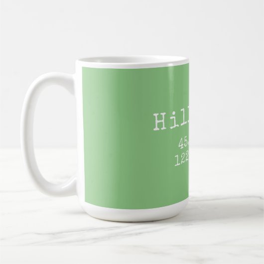 Hillsboro Oregon Latitude Longitude Kaffeetasse (Links)