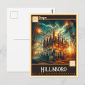 Hillsboro, Oregon | VINTAG Postkarte (Vorne/Hinten)