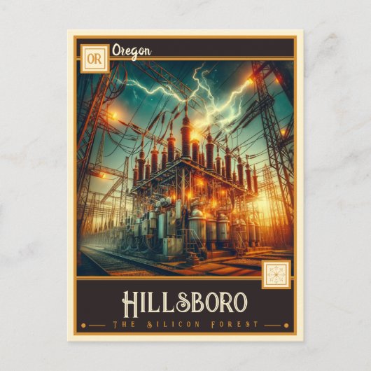 Hillsboro, Oregon | VINTAG Postkarte (Vorderseite)