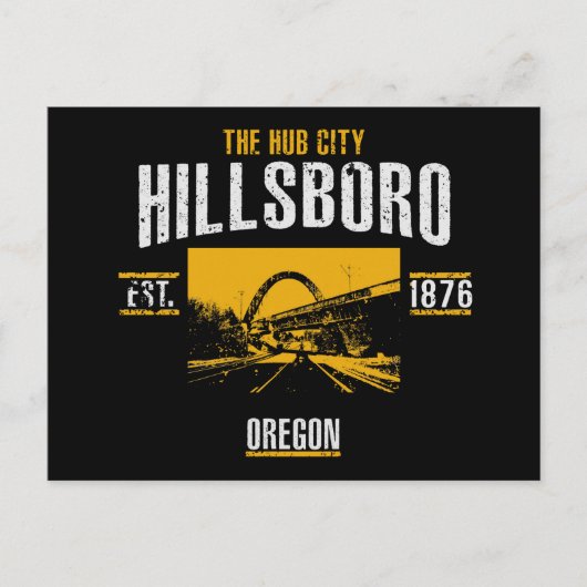 Hillsboro Postkarte (Vorderseite)