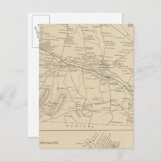 Hillsborough Co. Postkarte (Vorne/Hinten)