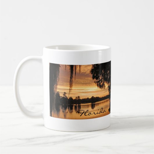 Hillsborough-Fluss-Sonnenuntergang-Florida-Tasse Kaffeetasse (Links)