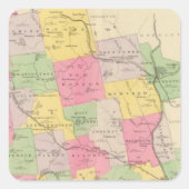 Hillsborough Landkreis Quadratischer Aufkleber (Vorderseite)