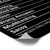 Hillsdale Girl Nj New Jersey Funny City Home Roots Poster (Ecke)