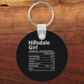 Hillsdale Girl Nj New Jersey Funny City Home Roots Schlüsselanhänger (Vorderseite)