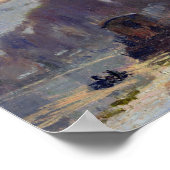 Hillside bei Croisset unter Schnee Poster (Ecke)