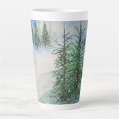 Hillside Evergreens und Snow Milchtasse (Vorderseite)