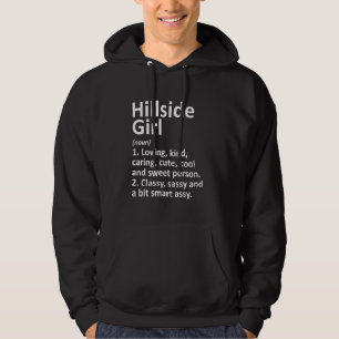 Hillside Girl Il Illinois Funny City Zuhause Roots Hoodie
