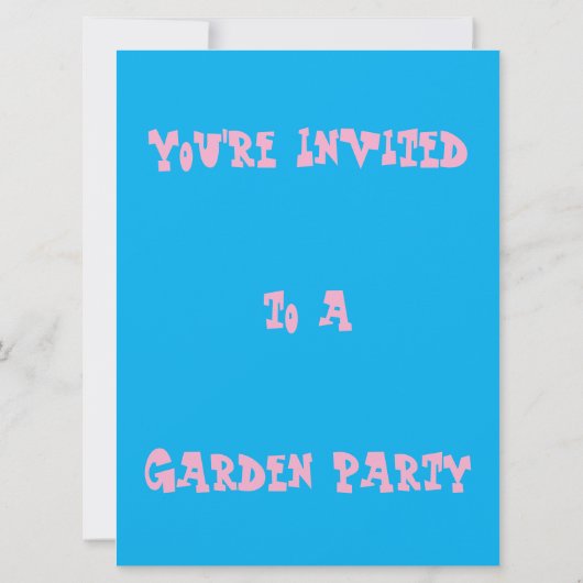 Hillside Heaven Einladung (Rückseite)