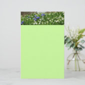 Hillside of Early Spring Flowers Landschaft Briefpapier (Stehend Vorderseite)
