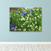 Hillside of Early Spring Flowers Landschaft Leinwanddruck (Insitu (Holzboden))