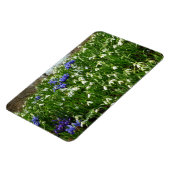 Hillside of Early Spring Flowers Landschaft Magnet (Linke Seite)