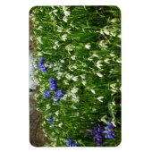 Hillside of Early Spring Flowers Landschaft Magnet (Vertikal)