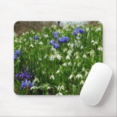 Hillside of Early Spring Flowers Landschaft Mousepad (Mit Mouse)