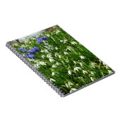 Hillside of Early Spring Flowers Landschaft Notizblock (Rechte Seite)
