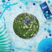 Hillside of Early Spring Flowers Landschaft Pappteller (Party)