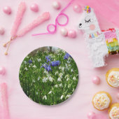 Hillside of Early Spring Flowers Landschaft Pappteller (Party)