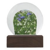 Hillside of Early Spring Flowers Landschaft Schneekugel (Vorderseite)