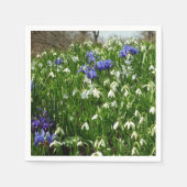 Hillside of Early Spring Flowers Landschaft Serviette (Vorderseite)