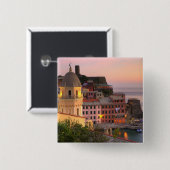 Hillside Stadt Vernazza im Abend, Cinque Button (Vorne & Hinten)