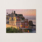 Hillside Stadt Vernazza im Abend, Cinque Puzzle (Horizontal)