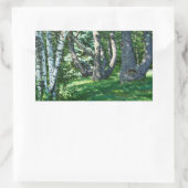 Hillside Trees Rechteckiger Aufkleber (Tasche)