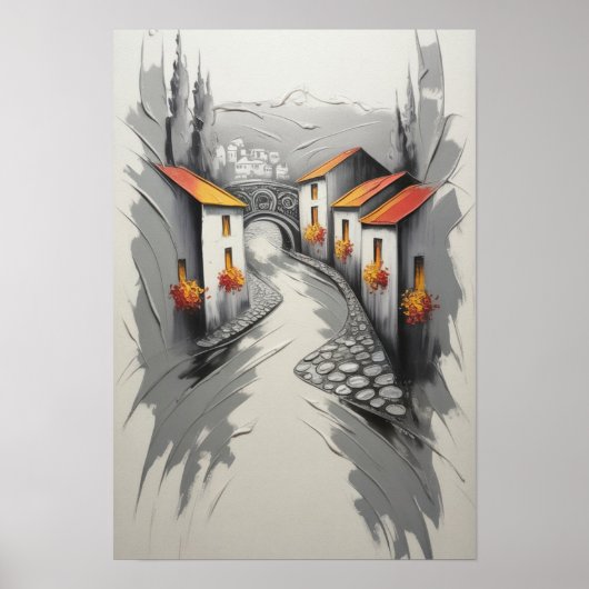 Hillside Village Pathway Poster (Vorne)