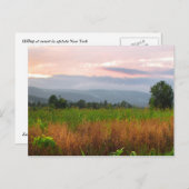 Hilltop bei Sunset Postkarte (Vorne/Hinten)