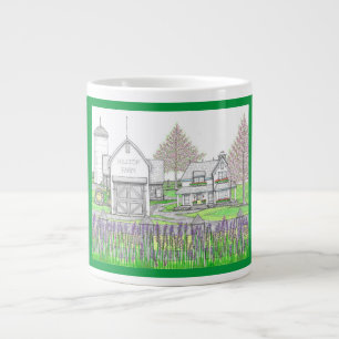 Hilltop Farm in Spring Jumbo Coffee Tasse