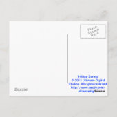 Hilltop Spring Postcard Postkarte (Rückseite)