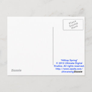 Hilltop Spring Postcard Postkarte