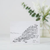 Hilltop Village Nonza | Korsika, Frankreich Postkarte (Stehend Vorderseite)