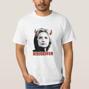 Hillucifer - Hillary ist Lucifer - Anti-Hillary - T-Shirt