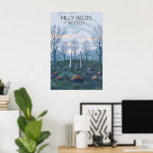 Hilly Fields London Park Reiseplakat Poster (Heimbüro)