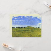 Hilly Landschaft mit Ravens (von Ferdinand Hodler) Karte (Vorderseite/Rückseite Beispiel)