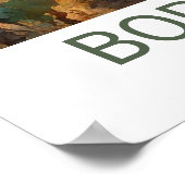 Hilly Vineyard Personalisiert Poster (Ecke)