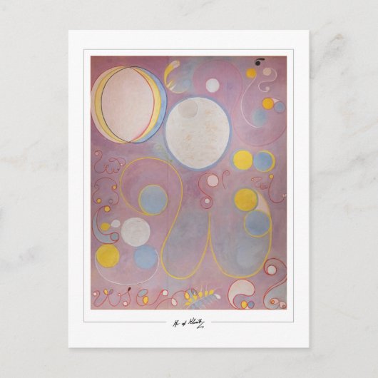 Hilma af Klint #90 - Fine Art Postkarte (Vorderseite)