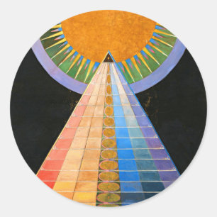 Hilma Af Klint Altarbild Nr. 1 Runder Aufkleber