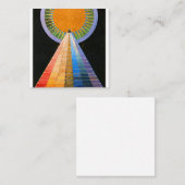 Hilma Af Klint Altarpiece No 1 Quadratische Visitenkarte (Vorne/Hinten)