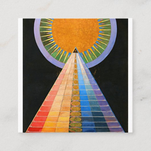 Hilma Af Klint Altarpiece No 1 Quadratische Visitenkarte (Vorderseite)