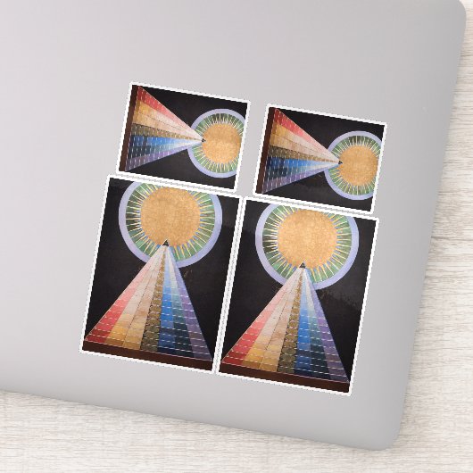 Hilma Af Klint, Altarpiece Nr.1, Abstrakt Art Aufkleber (Detail)