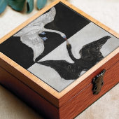 Hilma Af Klint Art Deco Swan Wand Deco Backsplash Fliese