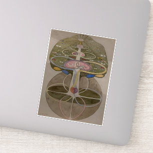 Hilma Af Klint, Baum des Wissens Nr. 1 Abstrakte K Aufkleber