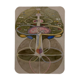 Hilma Af Klint, Baum des Wissens Nr. 1 Abstrakte K Magnet