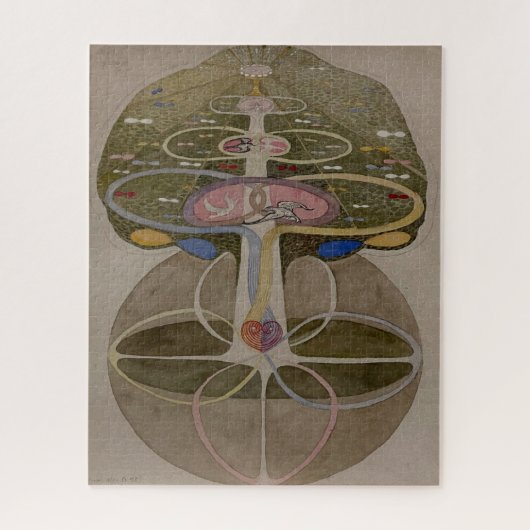 Hilma Af Klint, Baum des Wissens Nr. 1 Abstrakte K Puzzle (Vertikal)