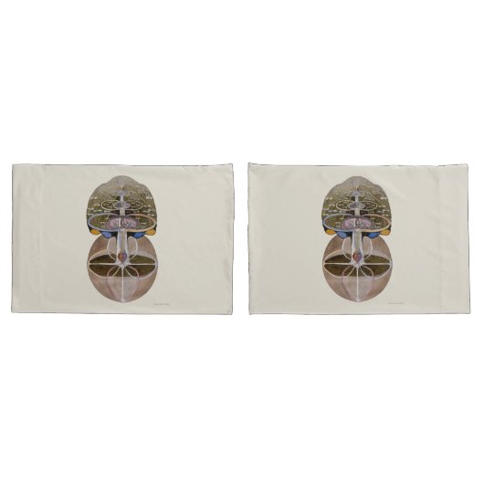 Hilma af Klint - Baum des Wissens, Nr. 1 Kissenbezug (Rückseite-Set)