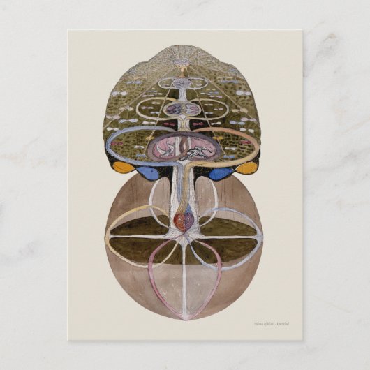 Hilma af Klint - Baum des Wissens, Nr. 1 Postkarte (Vorderseite)